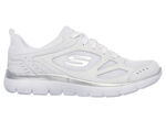 SKECHERS, sportiga damsneakers, med nappaläderdetaljer, 